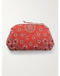 Call it By Your Name - Coeur Vanity Embroidered Bandana-Print Cotton Pouch - Lyst