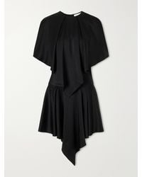 Stella McCartney - Gathered Satin Mini Dress - Lyst