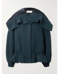 Dries Van Noten - Oversized Cropped Quilted Shell-Trimmed Cotton-Canvas Bomber Jacket - Lyst