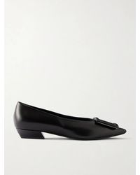 Roger Vivier - Pointy Covered Ballerina 25 Leather Ballet Flats - Lyst