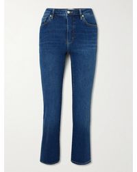 FRAME - The Pencil Cropped High-Rise Slim-Leg Jeans - Lyst