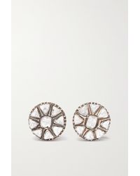 Amrapali - Sterling Silver And 18-karat Gold Diamond Earrings - Lyst
