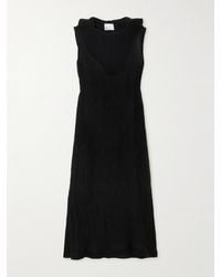 Lisa Marie Fernandez - Net Sustain Column Maxikleid Aus Gaze Aus Einer Leinenmischung Mit Kapuze - Lyst