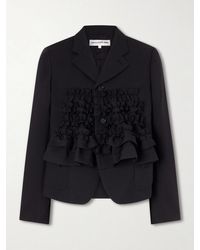 Comme des Garçons - Ruffled Gabardine Blazer - Lyst
