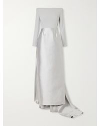 Solace London - Winslow Off-The-Shoulder Crepe Gown - Lyst