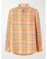 God's True Cashmere - Twilight Checked Linen Shirt - Lyst