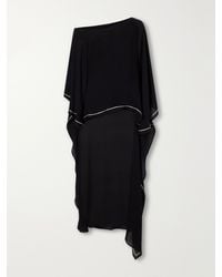 ANDRES OTALORA - Permanecer Off-The-Shoulder Silk-Georgette Blouse - Lyst