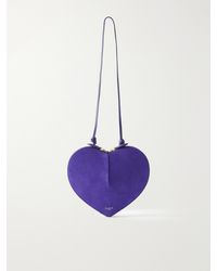 Alaïa - Le Coeur Suede And Leather Shoulder Bag - Lyst