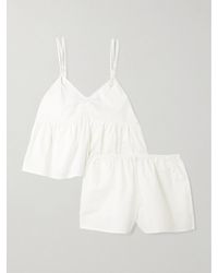 Deiji Studios - Bind Organic Cotton-Poplin Pajamas - Lyst