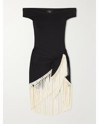 ‎Taller Marmo - Mini Romy Fringed Off-Shoulder Swimsuit - Lyst