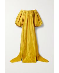 Oscar de la Renta - Off-the-shoulder Gathered Silk-taffeta Gown - Lyst