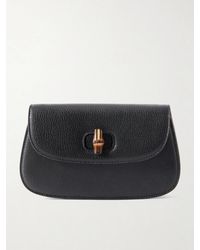 Gucci - Bamboo 1947 Textured-Leather Clutch - Lyst