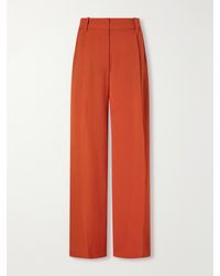 Galvan London - Roman High-Rise Crepe Straight-Leg Pants - Lyst