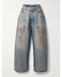 Acne Studios - 2023 Distressed Mid-Rise Wide-Leg Jeans - Lyst