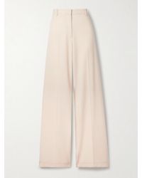 Nili Lotan - River Wool-Twill Wide-Leg Pants - Lyst