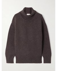 Veronica de Piante - Delphine Stehkragenpullover Aus Einer Woll-Kaschmirmischung - Lyst
