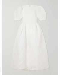 Cecilie Bahnsen - Crinkled Papillon Matelassé Midi Dress - Lyst