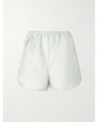 Loulou de Saison - Cabo Silk-Twill Shorts - Lyst