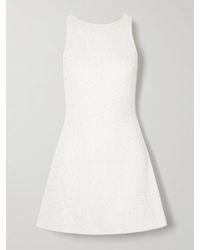 Clio Peppiatt - Lille Bow-Embellished Stretch-Tulle Mini Dress - Lyst
