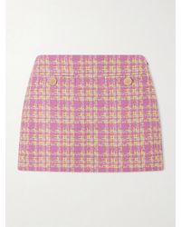 Gucci - Cotton-Blend Tweed Mini Skirt - Lyst