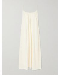 Eres - Confidentielle Draped Silk And Cotton-Blend Coverup - Lyst