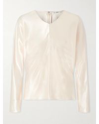 FFORME - Gemma Satin Blouse - Lyst