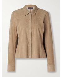 Stouls - Sanda Hemd Aus Veloursleder - Lyst