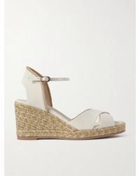 Stuart Weitzman - Mirela Ii Espadrille-Wedges Aus Canvas Mit Cut-Outs - Lyst