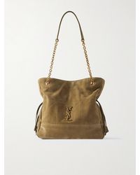 Saint Laurent - Jamie Small Quilted Suede Shoulder Bag - Lyst