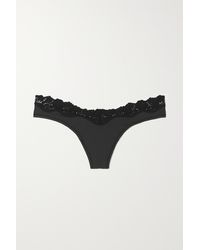 Skims - Fits Everybody Lace-trimmed Stretch Thong - Lyst