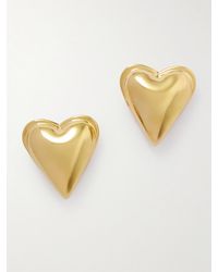 Alaïa - Bombe Goldfarbene Ohrringe - Lyst
