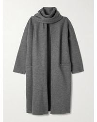 Maria McManus - Scarf-Detailed Merino Wool-Felt Coat - Lyst