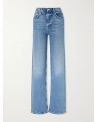 Agolde - Ren Long High-Rise Straight-Leg Jeans - Lyst