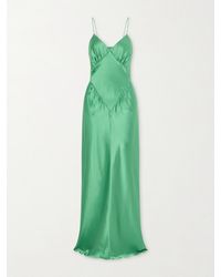 Aflalo - Aire Silk-Satin Maxi Dress - Lyst