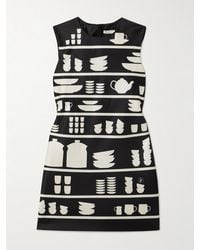 JW Anderson - Minikleid Aus Bedrucktem Satin - Lyst