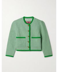 Alix Of Bohemia - Dorian Cropped Cotton-Canvas Jacket - Lyst