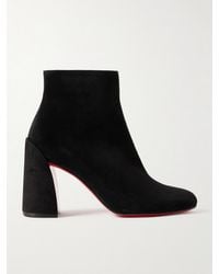 Christian Louboutin - Turela 85 Chelsea Boots Aus Veloursleder - Lyst
