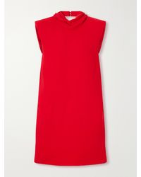 Valentino Garavani - Draped Silk-Cady Turtleneck Mini Dress - Lyst