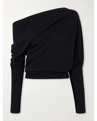 Tom Ford - Off-The-Shoulder Wool And Silk-Blend Top - Lyst