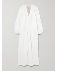 Marrakshi Life - Touareg Oversized Gathered Cotton-Blend Piqué Maxi Dress - Lyst