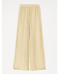 Missoni - Mare Metallic Crochet-Knit Wide-Leg Pants - Lyst