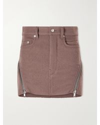 Rick Owens - Bolan Banana Virgin Wool Mini Skirt - Lyst