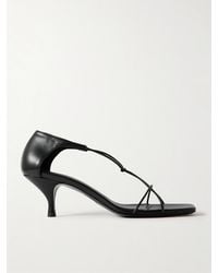 TOTEME - + Net Sustain Knot Leather Sandals - Lyst