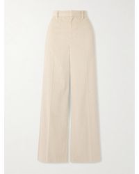 Brunello Cucinelli - Hose Mit Weitem Bein Aus Baumwollcord - Lyst
