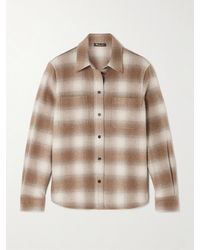 Loro Piana - Checked Wool And Cashmere-Blend Flannel Shirt - Lyst