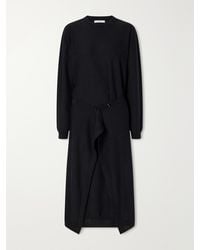 Lemaire - Buttoned Wool-Blend Knitted Midi Dress - Lyst