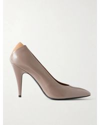 Jil Sander - Alma Patent-Leather Pumps - Lyst
