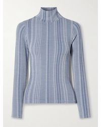 CORDOVA - Sol Ribbed Stretch-Jersey Turtleneck Top - Lyst