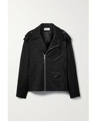 Gauchère Valon Tweed Biker Jacket - Black