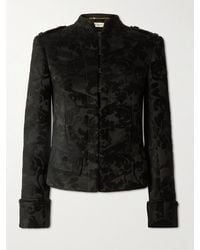 Chloé - Velvet-Jacquard Jacket - Lyst